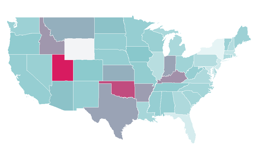 Affinity by region — The Hunger Games (film series), United States