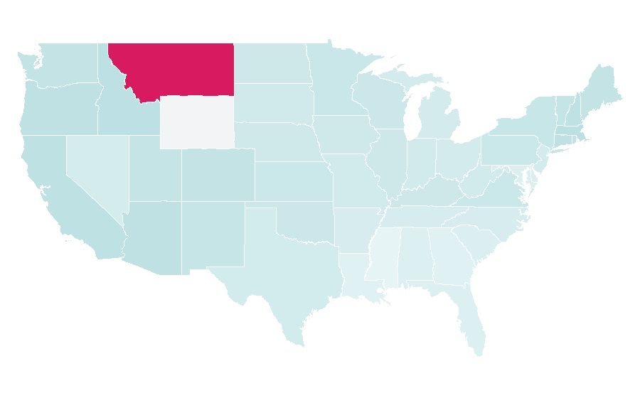 Affinity by region — The Hurt Locker, United States