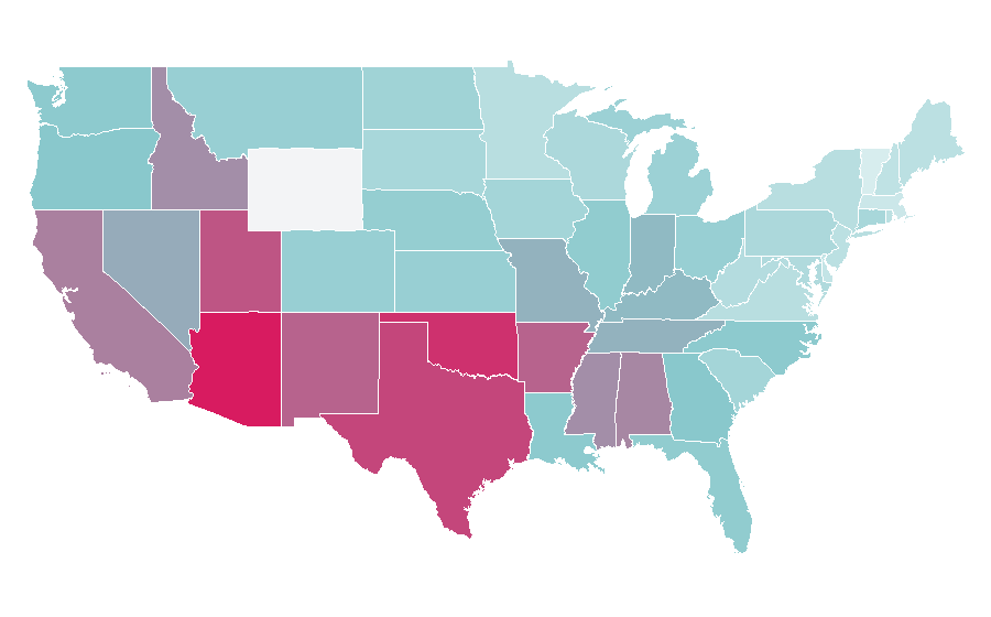 Affinity by region — The Incredibles, United States