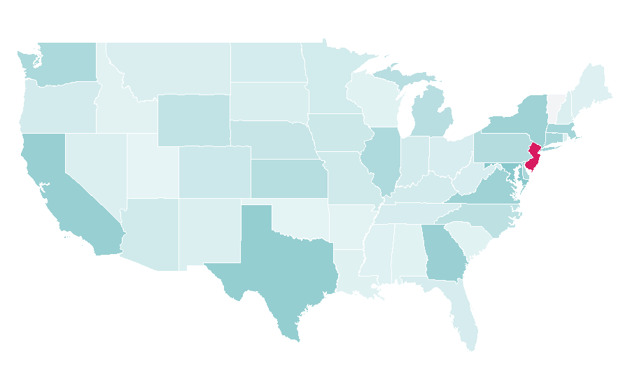 Affinity by region — The Indian Express, United States
