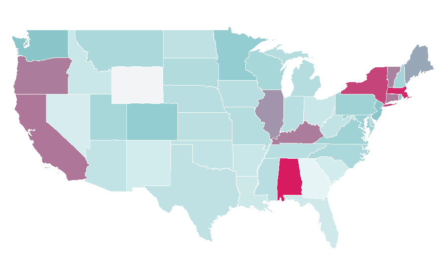 Affinity by region — The Insider (TV series), United States