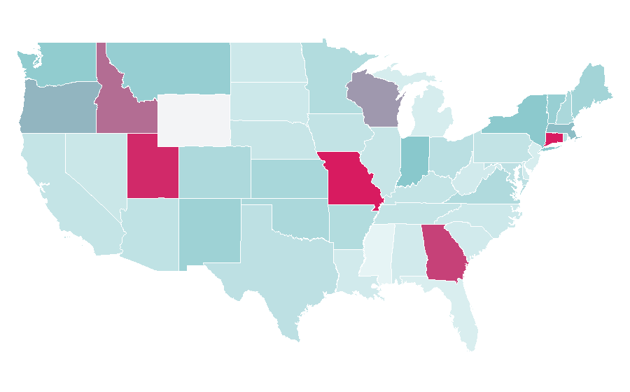 Affinity by region — The King and I, United States