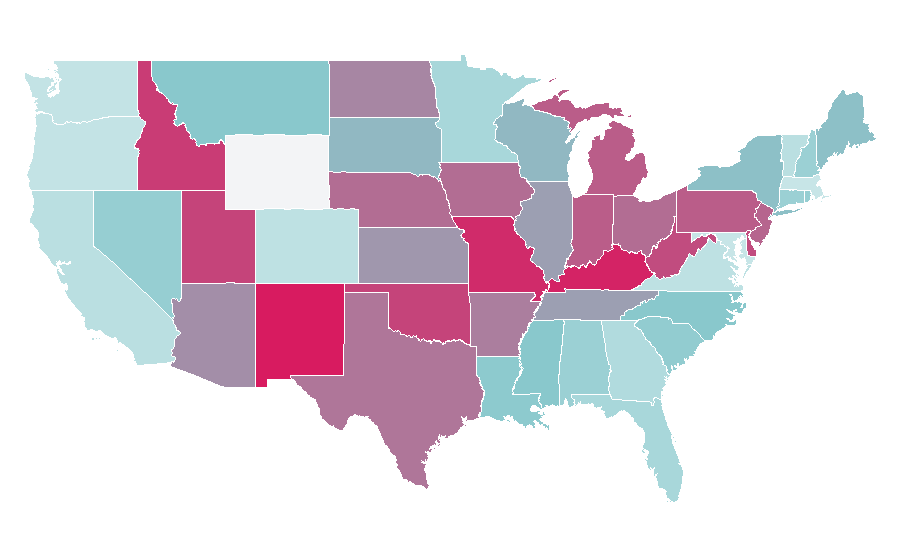 Affinity by region — The King of Queens, United States