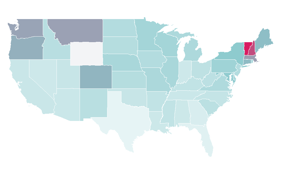 Affinity by region — The Kitchn, United States
