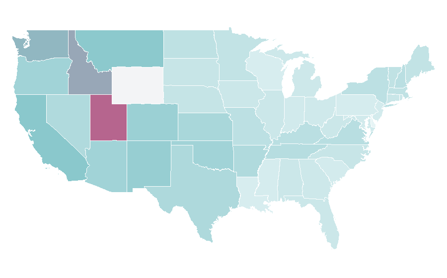 Affinity by region — The Last Samurai, United States