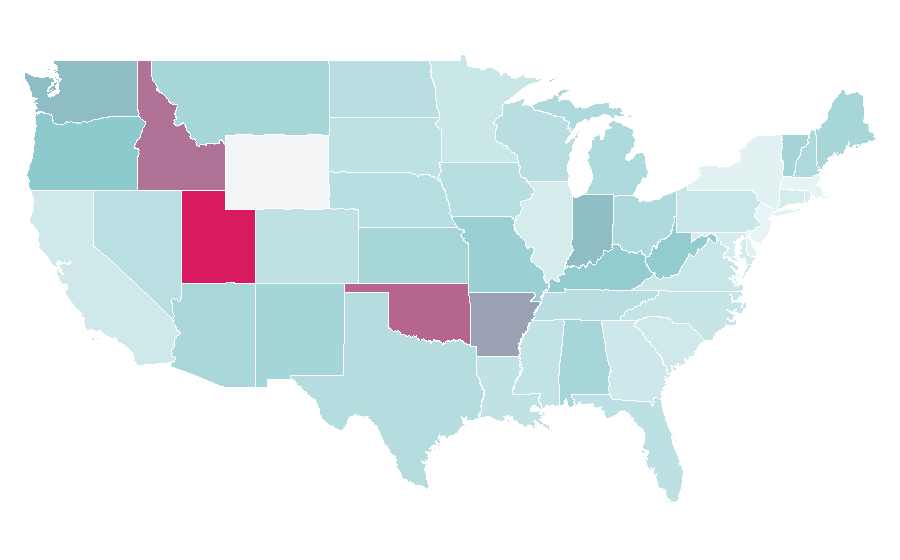 Affinity by region — The Legend of Zelda, United States
