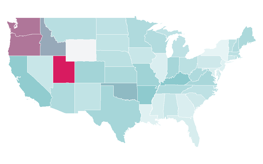 Affinity by region — The Legend of Zelda: Breath of the Wild, United States