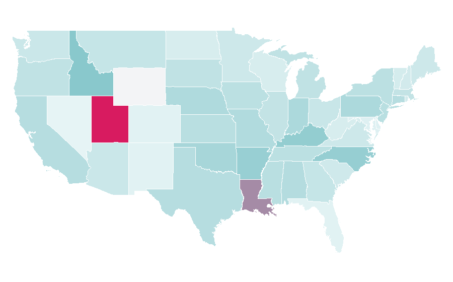 Affinity by region — The Lightning Thief, United States