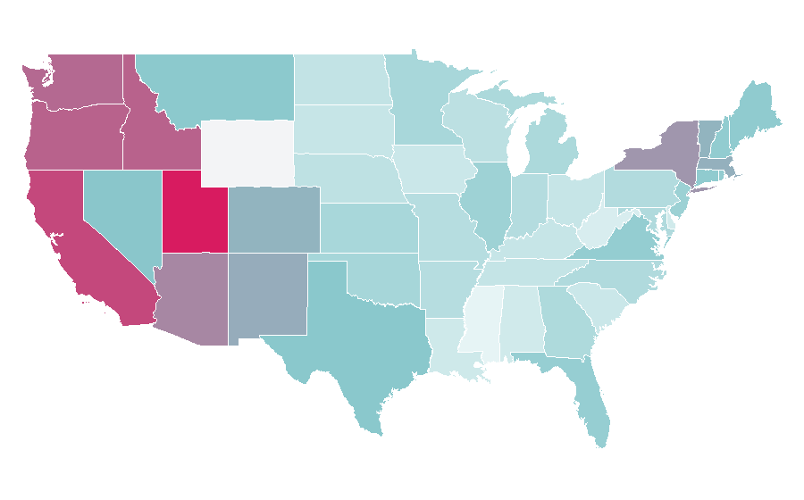 Affinity by region — The Little Prince, United States