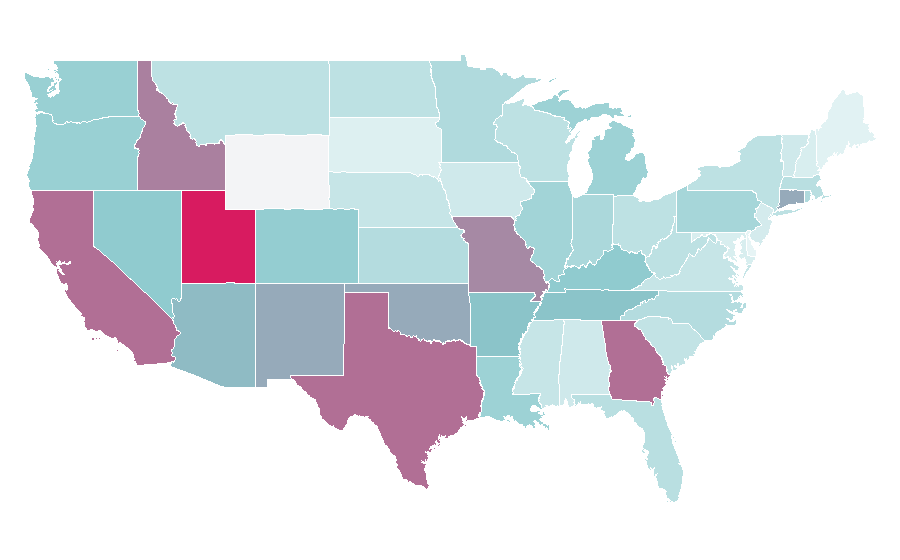 Affinity by region — The Lizzie McGuire Movie, United States