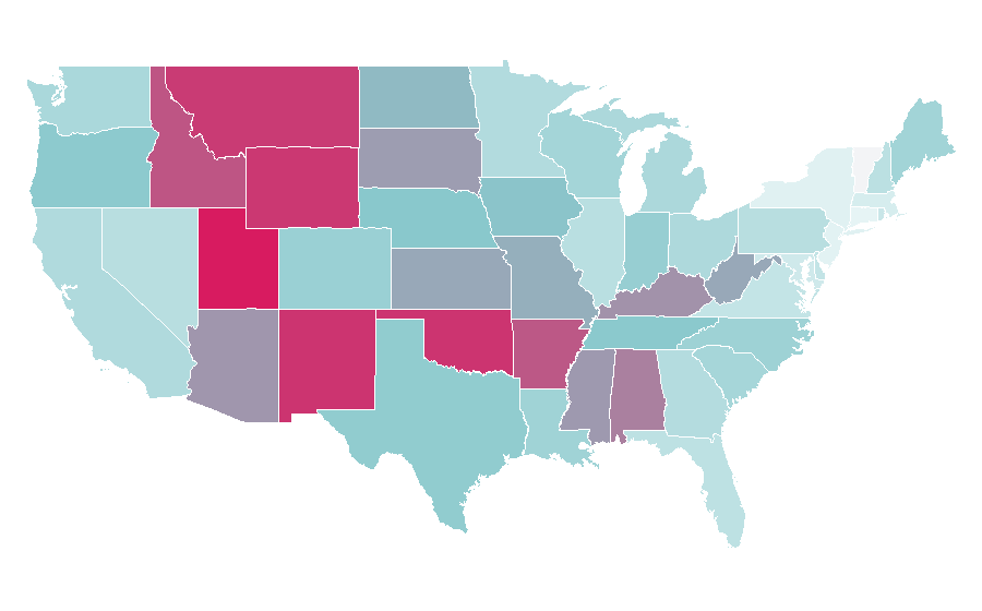 Affinity by region — The Lone Ranger (2013 film), United States