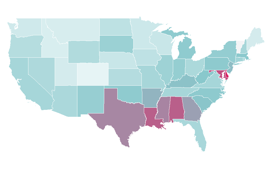 Affinity by region — The Loud House, United States