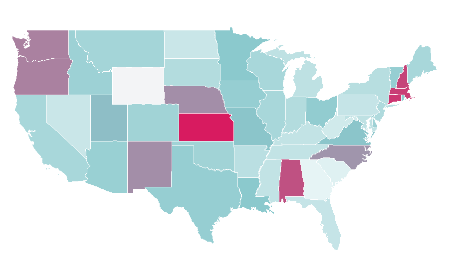Affinity by region — The Maids, United States