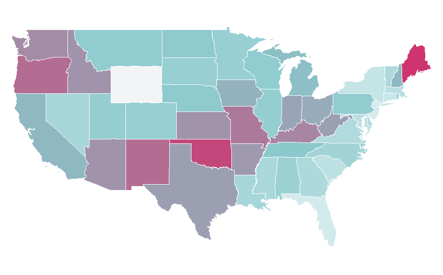 Affinity by region — The Mist, United States