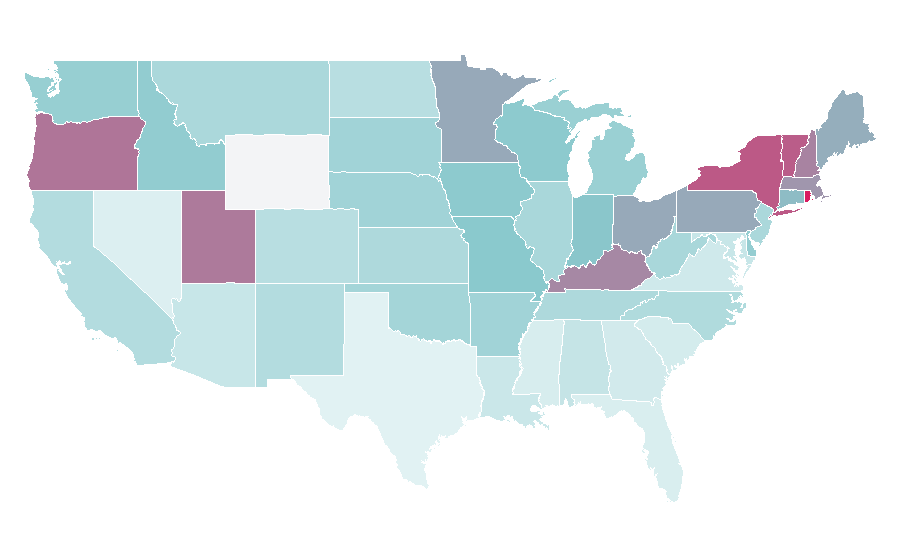 Affinity by region — The Muppet Movie, United States