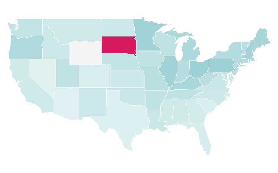 Affinity by region — The Muppet Show, United States