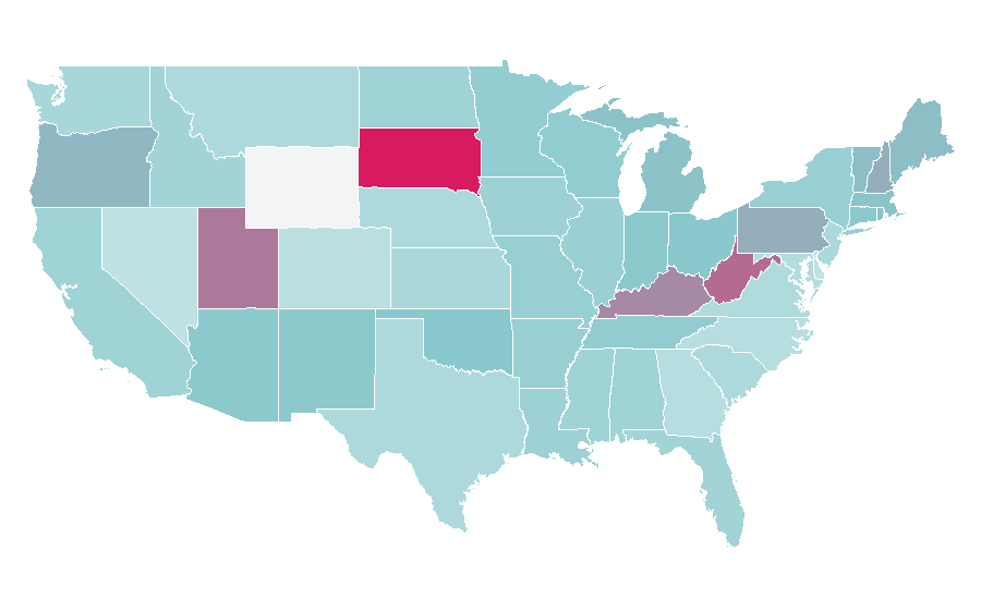Affinity by region — The Muppets, United States