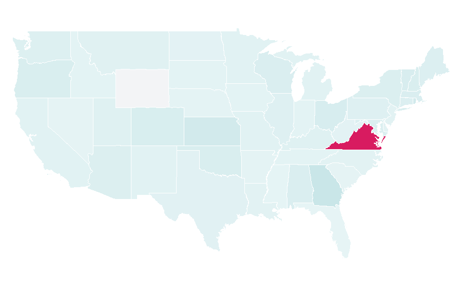 Affinity by region — The National, United States
