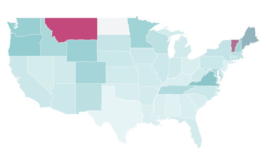 Affinity by region — The Nature Conservancy, United States