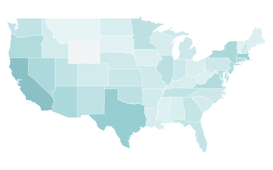 Affinity by region — The Neighbourhood, United States
