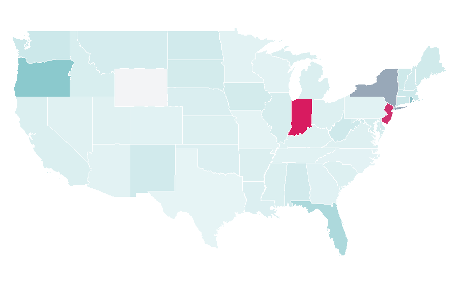 Affinity by region — The Observer, United States