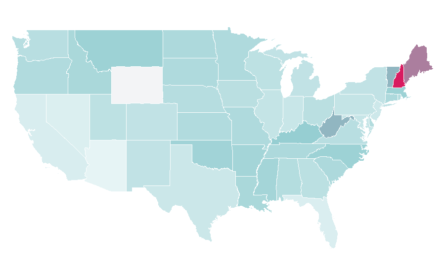 Affinity by region — The Old Farmers Almanac, United States