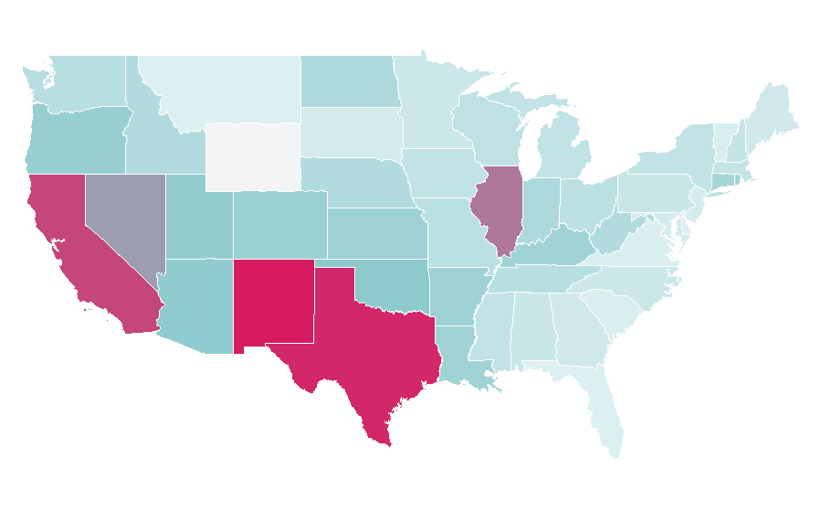 Affinity by region — The Orphanage (film), United States