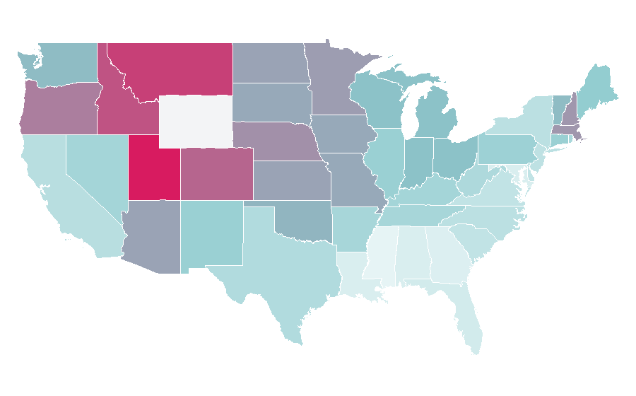 Affinity by region — The Other Guys, United States