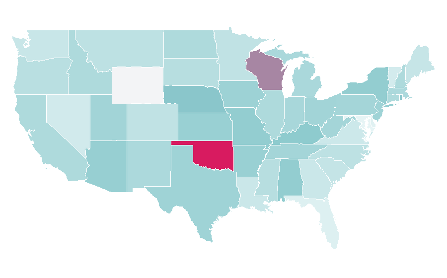 Affinity by region — The Outsiders, United States