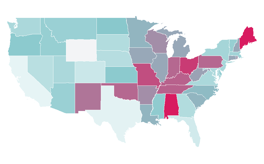 Affinity by region — The Partridge Family, United States