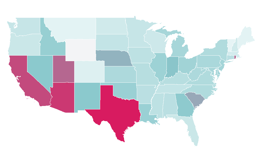 Affinity by region — The Peanuts Movie, United States