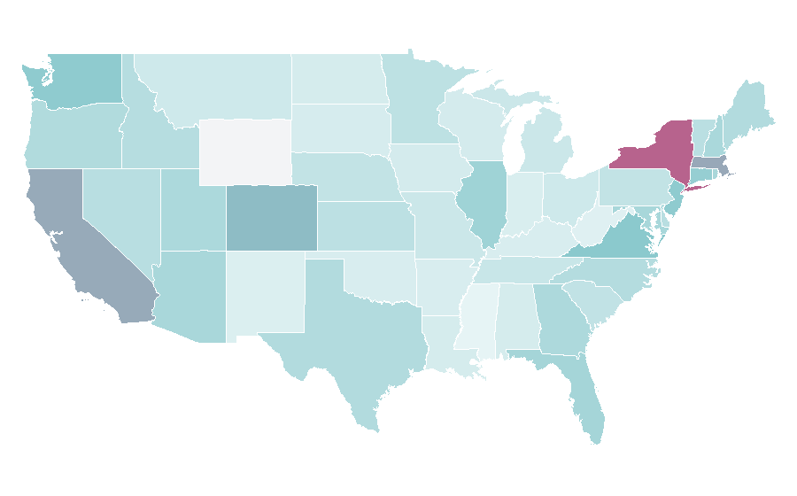 Affinity by region — The Points Guy, United States