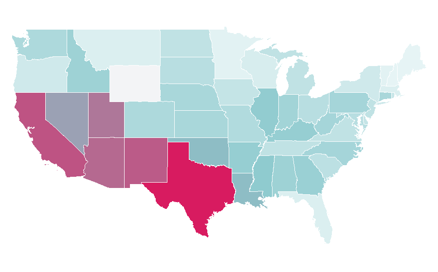 Affinity by region — The Purge, United States