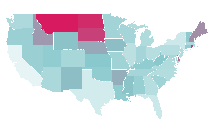 Affinity by region — The Royal and Ancient Golf Club of St Andrews, United States