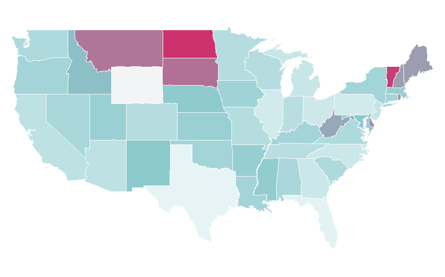 Affinity by region — The Royal Ballet, United States