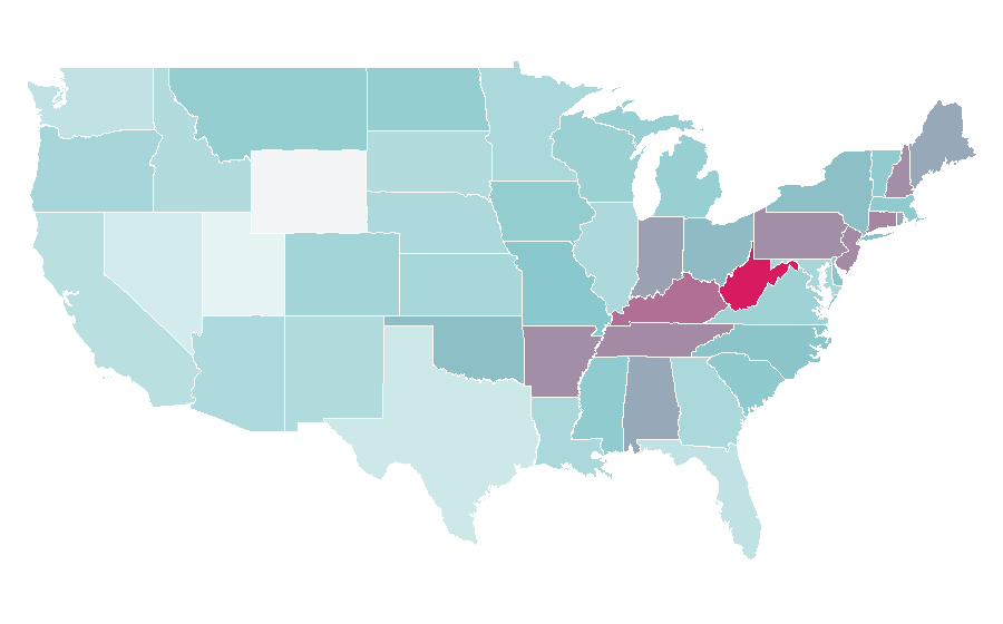 Affinity by region — The Sak, United States