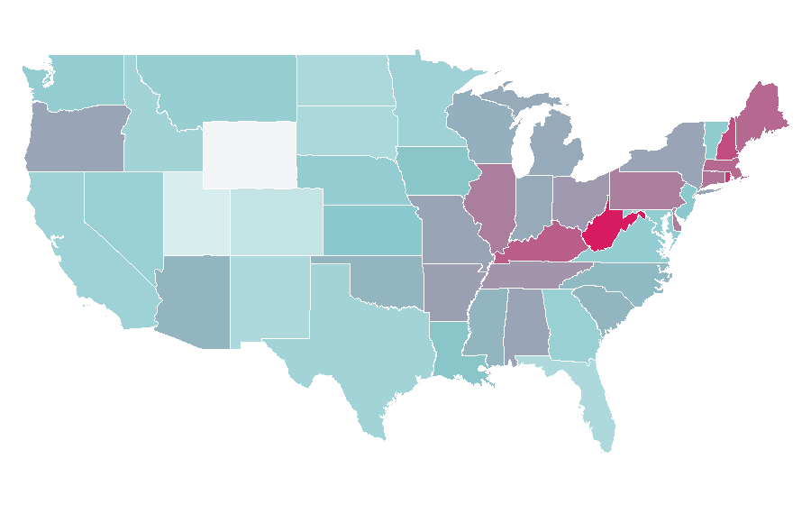 Affinity by region — The Shield, United States