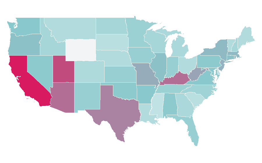 Affinity by region — The Silence of the Lambs (film), United States