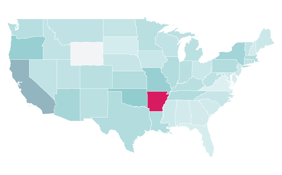 Affinity by region — The Simple Life, United States