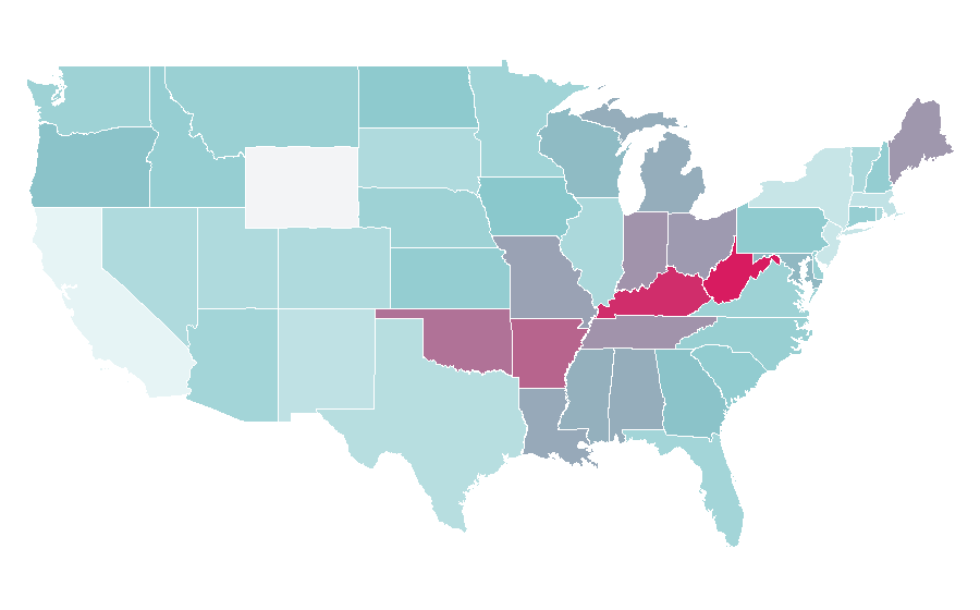 Affinity by region — The Sims Resource, United States