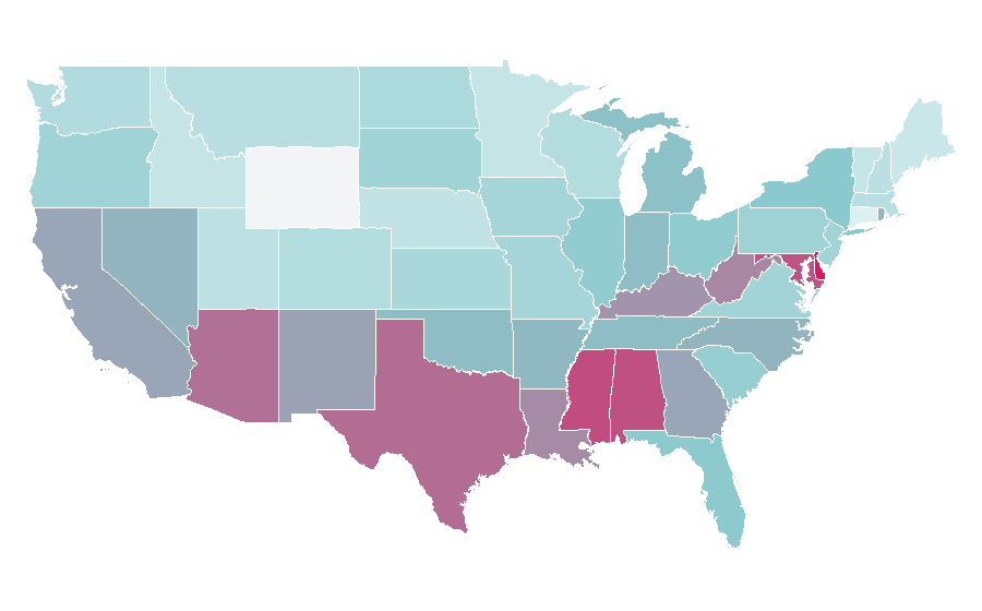 Affinity by region — The Smurfs, United States