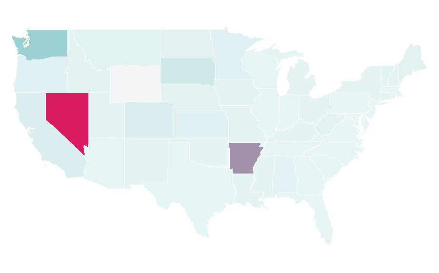 Affinity by region — The Source (magazine), United States