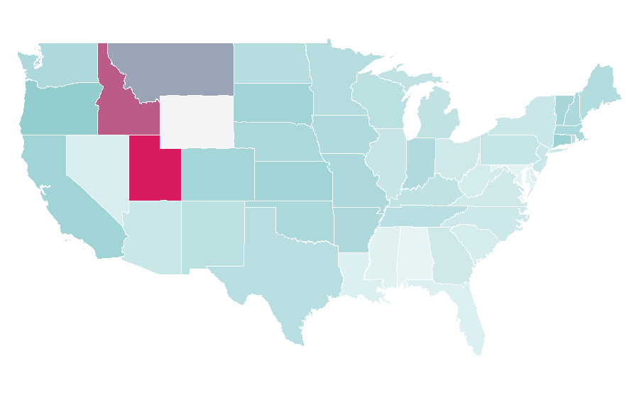 Affinity by region — The Spectacular Now, United States