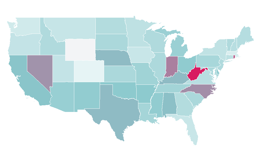 Affinity by region — The SpongeBob Movie: Sponge Out of Water, United States