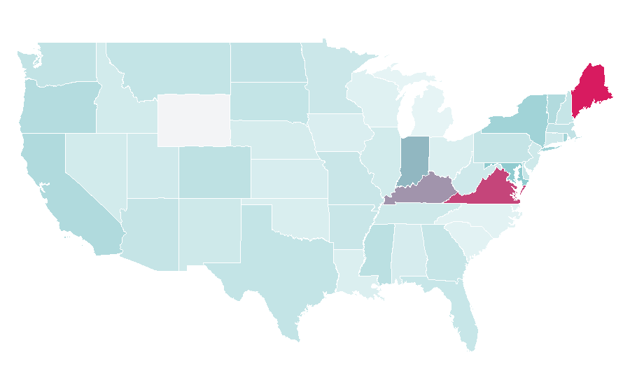 Affinity by region — The Square (2013 film), United States