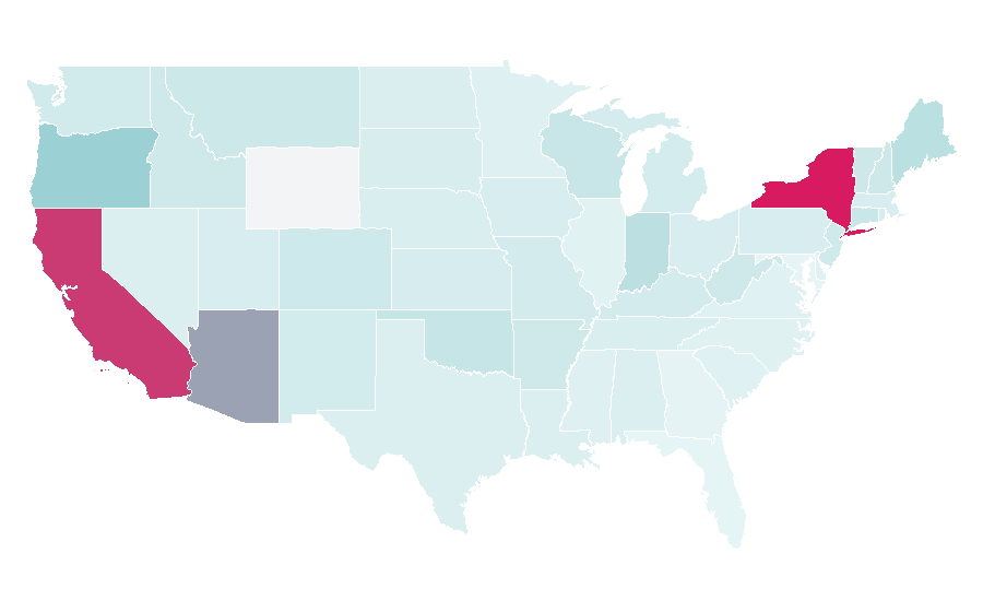 Affinity by region — The Stand, United States