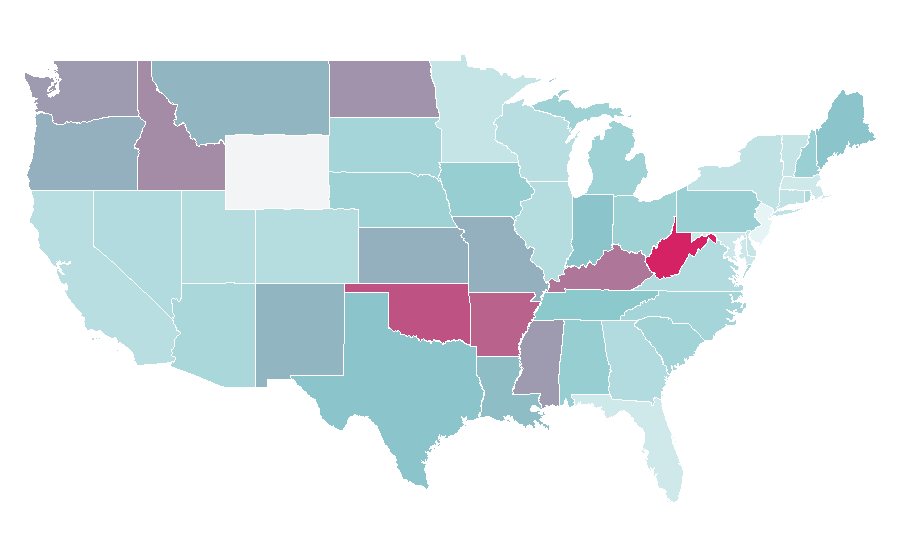 Affinity by region — The Strain (TV series), United States