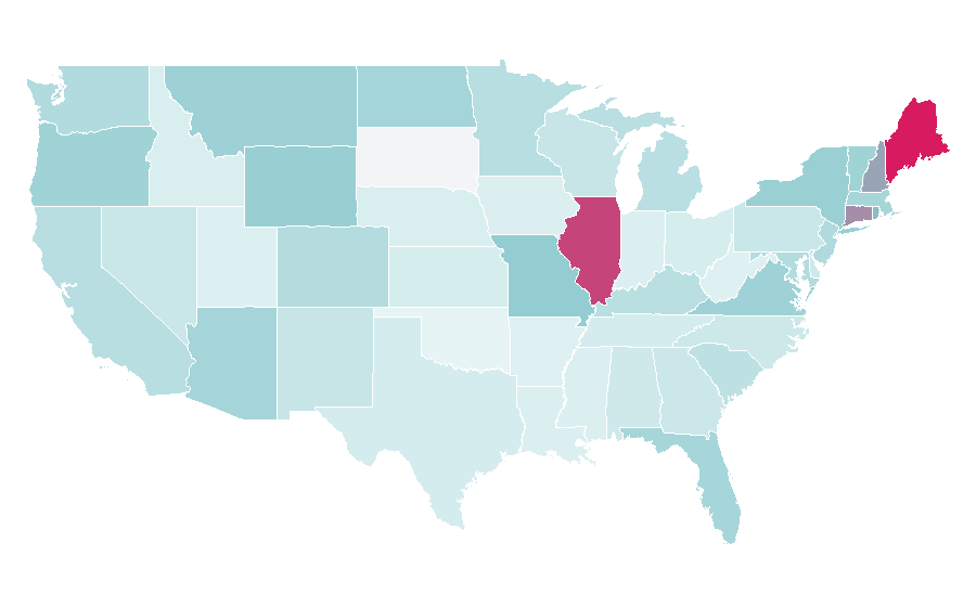 Affinity by region — The Telegraph (Macon), United States