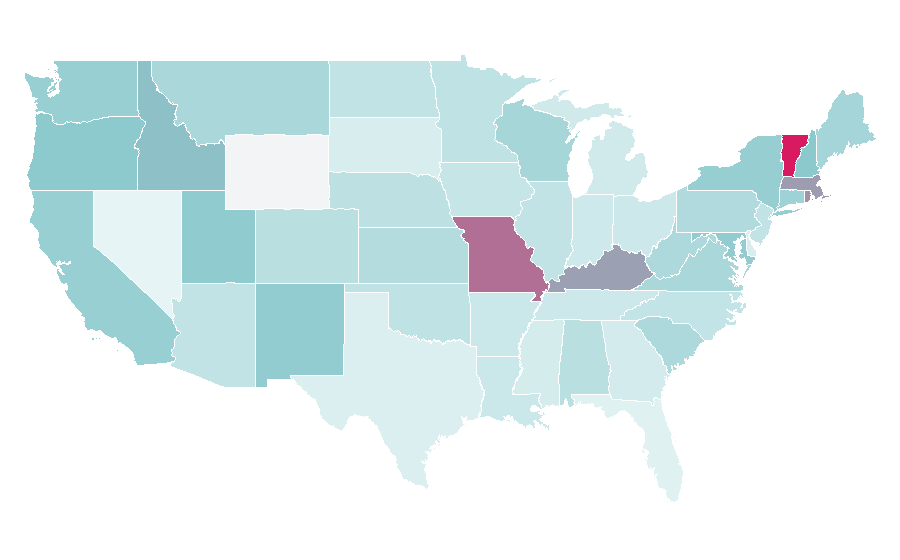 Affinity by region — The Tempest, United States