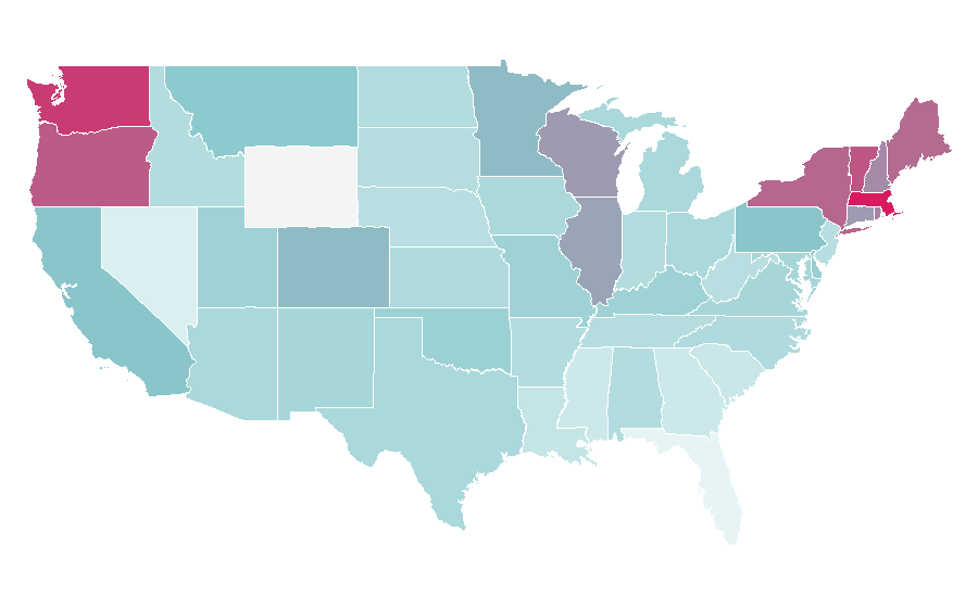 Affinity by region — The Thin Blue Line (TV series), United States